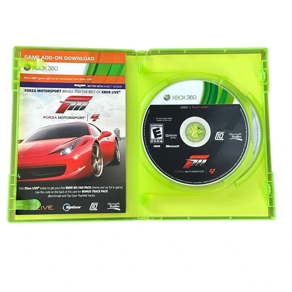 Forza Motorsport 4 XBOX 360 Working Condition 2 Disc Racing Videogame Ferrari
